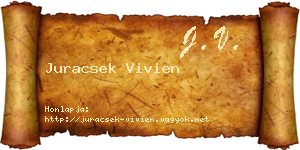 Juracsek Vivien névjegykártya