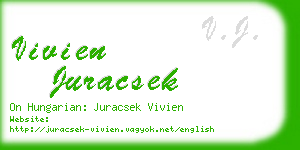 vivien juracsek business card